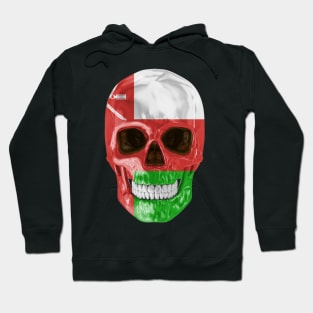 Oman Flag Skull - Gift for Omani With Roots From Oman Hoodie